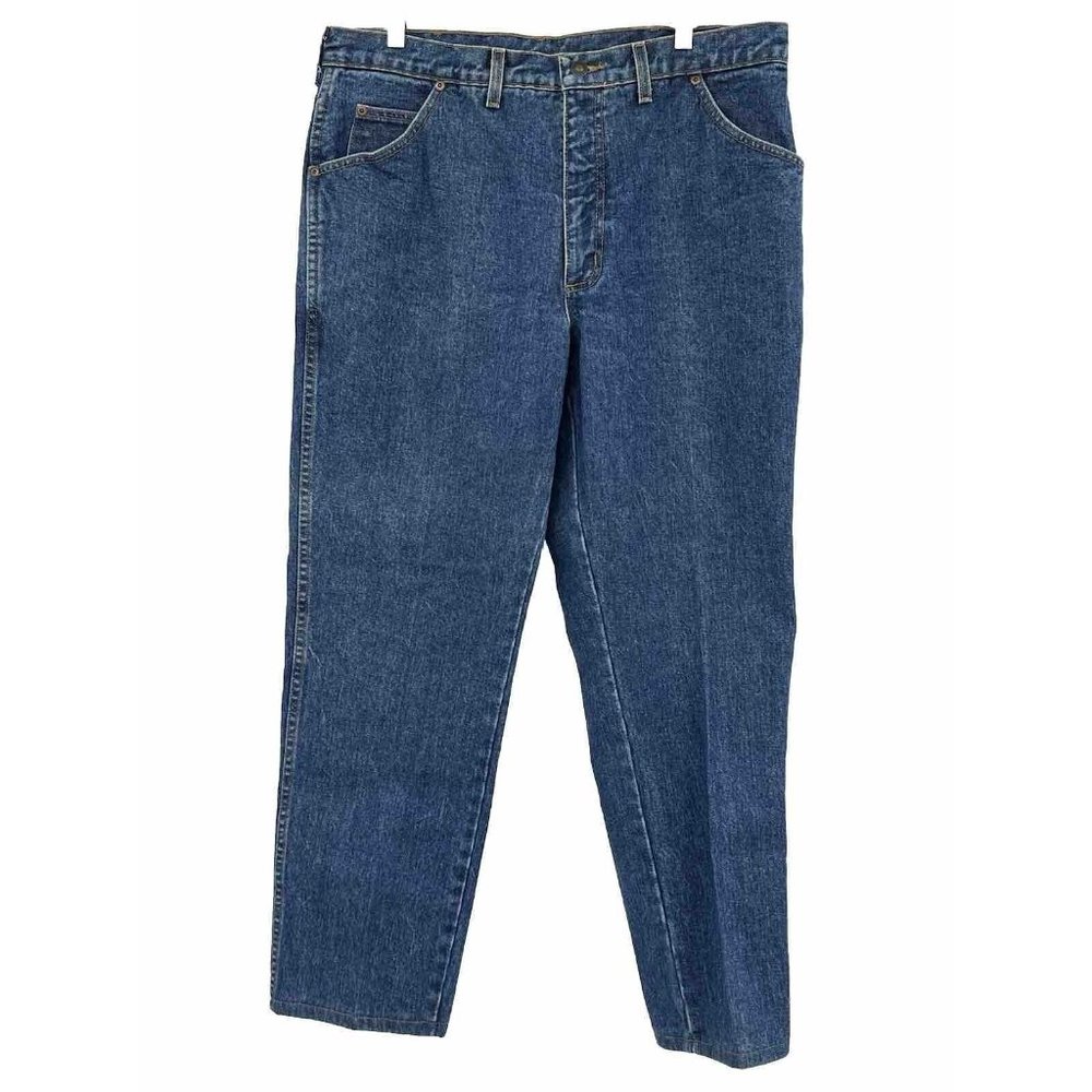 Men's Lands‎ End Square Rigger Blue Jeans Size 35x29 Traditional Fit Denim USA